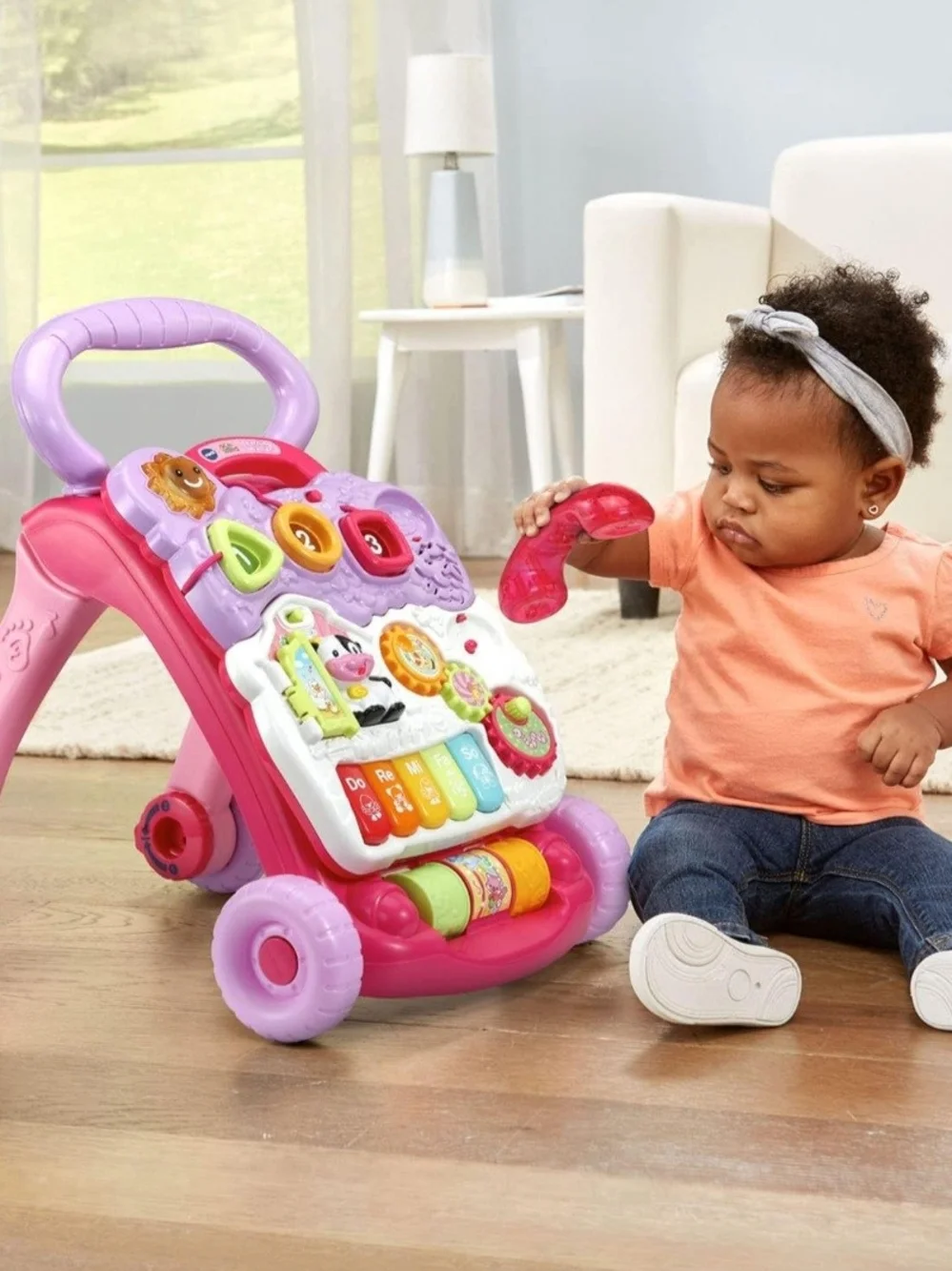 VTech Sit-to-Stand Learning Walker (Frustration Free Packaging), Pink
